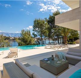 Luxury 6 Bedroom Brac Island Beach Front Villa With Heated Infinity Pool and lift near Sumartin sleeps 12